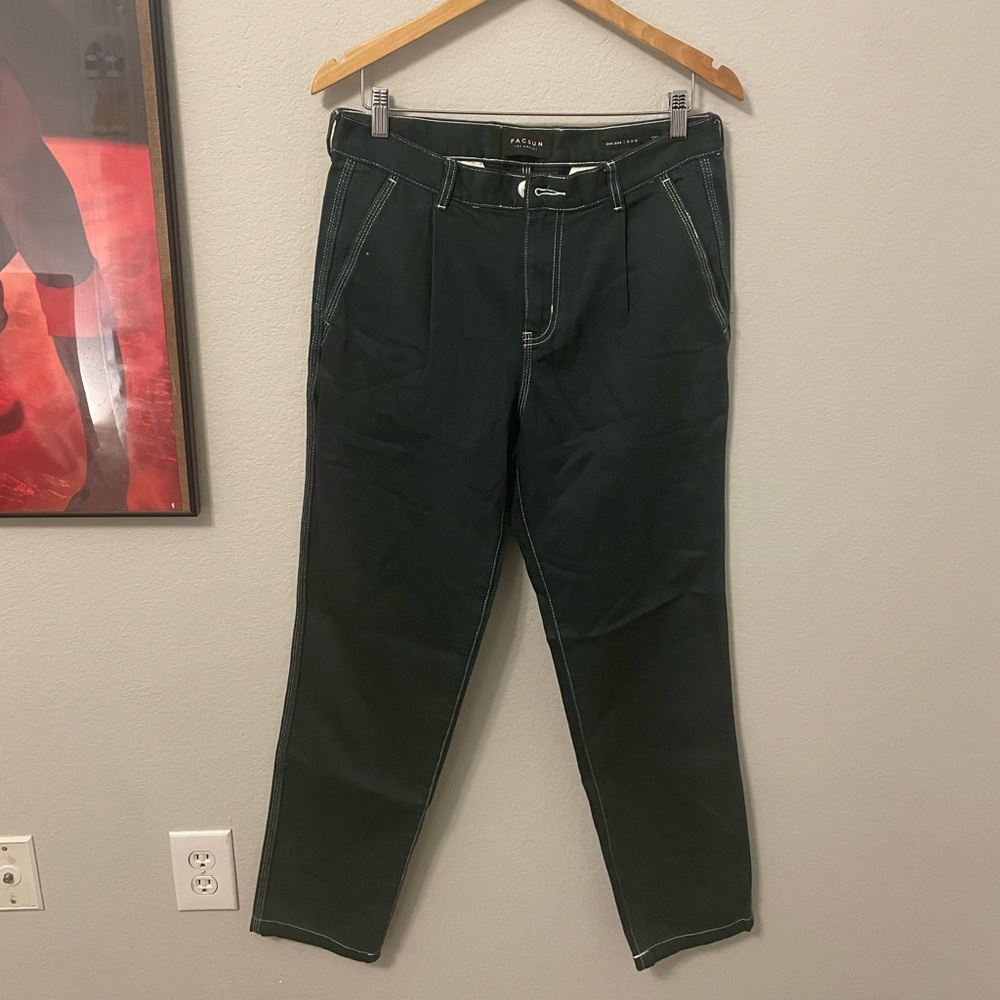 Pacsun Dad Pants Dark Green
